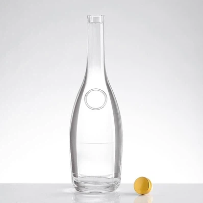 와인용 500ml(17oz) 바 탑 라운드 유리병