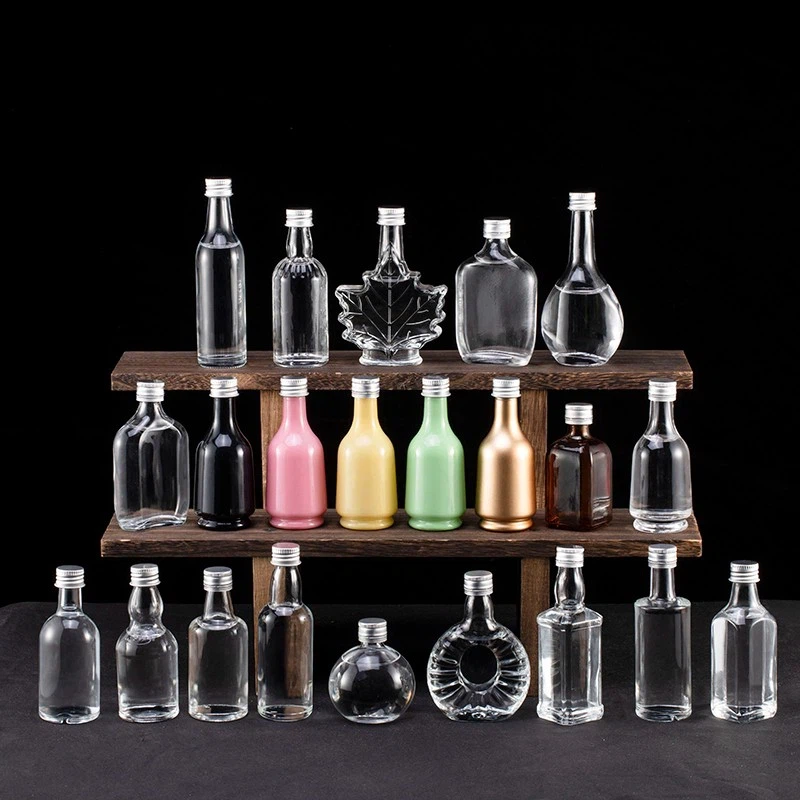 50ml 작은 유리 알코올 병