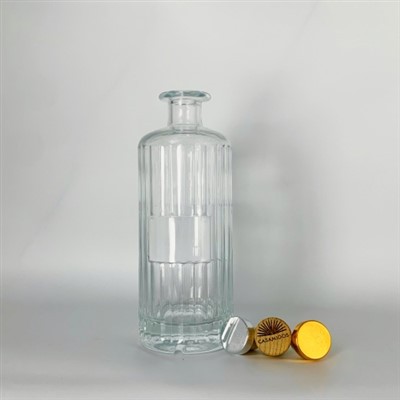 750ml 투명 보드카 유리병